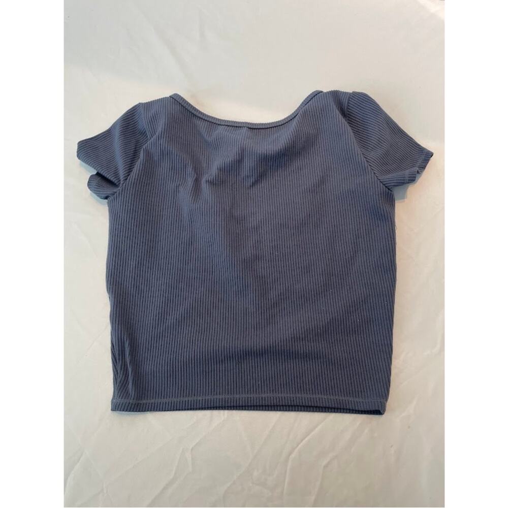 Hollister top, ribbed crop top,Y2K aesthetic, coquette style, summer crop top, S - Picture 3 of 6